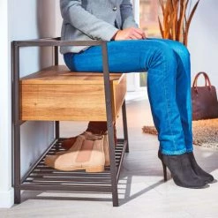 Meubles d'appoint Soldes -Meubles d'appoint Soldes banc a chaussures avec coffre de rangement 1