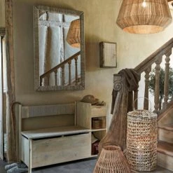 Maisons Du Monde Meubles D'entrée Et à Chaussures Banc D'entrée 1 Tiroir Avec Coffre En Sisal -Meubles d'appoint Soldes banc d entree 1 tiroir avec coffre en sisal 1000 10 7 220177 4