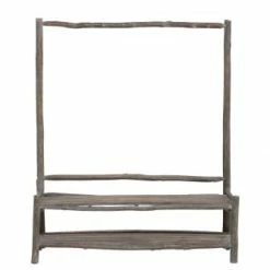 Hellin Meubles D'entrée Et à Chaussures Banc Porte-manteau En Chêne Brut -Meubles d'appoint Soldes banc porte manteau en chene brut 1