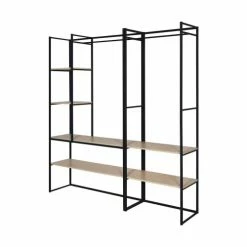 Mob In Valets De Nuits Et Portants Dressing Ouvert Modulable Et Combinable Noir