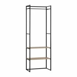 Mob In Valets De Nuits Et Portants Dressing Ouvert Modulable Et Combinable Noir -Meubles d'appoint Soldes dressing ouvert modulable et combinable noir 31