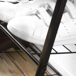 Casâme Meubles D'entrée Et à Chaussures Étagère à Chaussures 3 Niveaux - Noir -Meubles d'appoint Soldes etagere a chaussures 3 niveaux noir 3