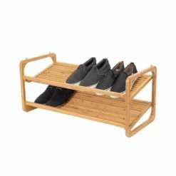 Compactor Meubles D'entrée Et à Chaussures Étagère Range-chaussures 75 X 33 X H.34 Cm -Meubles d'appoint Soldes etagere range chaussures 75 x 33 x h 34 cm 2