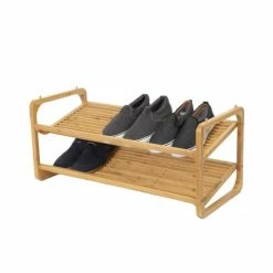 Compactor Meubles D'entrée Et à Chaussures Étagère Range-chaussures 75 X 33 X H.34 Cm -Meubles d'appoint Soldes etagere range chaussures 75 x 33 x h 34 cm 3