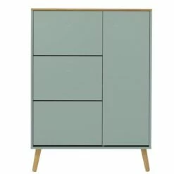 Meubles & Design Meubles D'entrée Et à Chaussures Grand Meuble à Chaussures Moderne En Bois Vert