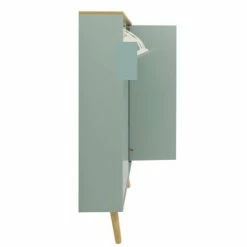 Meubles & Design Meubles D'entrée Et à Chaussures Grand Meuble à Chaussures Moderne En Bois Vert -Meubles d'appoint Soldes grand meuble a chaussures moderne en bois vert 4