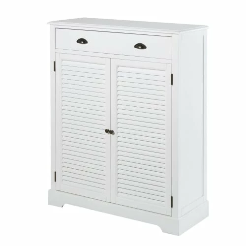 Maisons Du Monde Meubles D'entrée Et à Chaussures Meuble à Chaussures 2 Portes 1 Tiroir Blanc 6 Maisons Du Monde Meubles D'entrée Et à Chaussures Meuble à Chaussures 2 Portes 1 Tiroir Blanc – Image 4