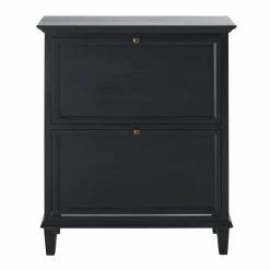 Maisons Du Monde Meubles D'entrée Et à Chaussures Meuble à Chaussures 2 Portes Noir