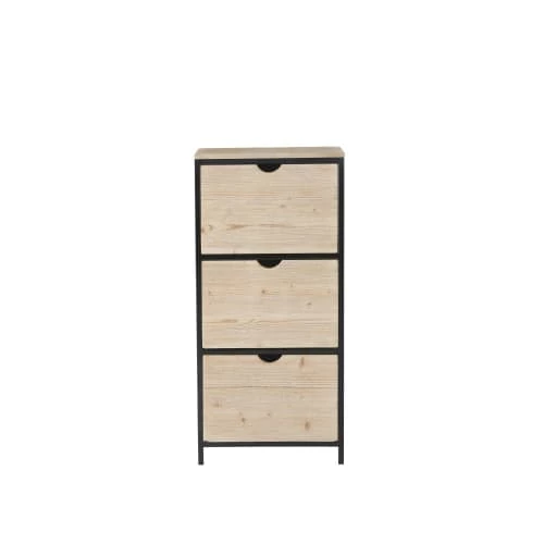 Maisons Du Monde Meubles D'entrée Et à Chaussures Meuble à Chaussures 3 Portes En épicéa Massif Et Métal Noir 3 Maisons Du Monde Meubles D'entrée Et à Chaussures Meuble à Chaussures 3 Portes En épicéa Massif Et Métal Noir