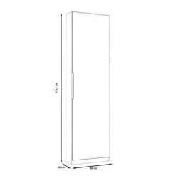 Meubletmoi Meubles D'entrée Et à Chaussures Meuble à Chaussures Avec Miroir Pour 12 Paires Décor Chêne -Meubles d'appoint Soldes meuble a chaussures avec miroir pour 12 paires decor chene 2