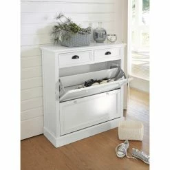Maisons Du Monde Meubles D'entrée Et à Chaussures Meuble à Chaussures Blanc L 90 Cm -Meubles d'appoint Soldes meuble a chaussures blanc l 90 cm 1000 1 23 146065 2