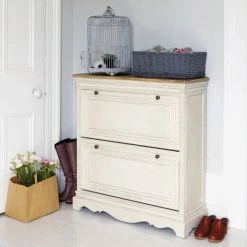 Maisons Du Monde Meubles D'entrée Et à Chaussures Meuble à Chaussures Crème -Meubles d'appoint Soldes meuble a chaussures creme 1000 12 37 122463 3