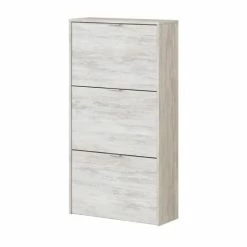 Dmora Meubles D'entrée Et à Chaussures Meuble à Chaussures Effet Bois Blanc