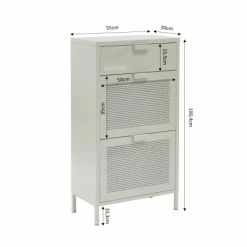 Pantone Meubles D'entrée Et à Chaussures Meuble à Chaussures Métal Beige Sable 3 Portes 10 Pantone Meubles D'entrée Et à Chaussures Meuble à Chaussures Métal Beige Sable 3 Portes -Meubles d'appoint Soldes meuble a chaussures metal beige sable 3 portes 2