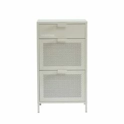 Pantone Meubles D'entrée Et à Chaussures Meuble à Chaussures Métal Beige Sable 3 Portes