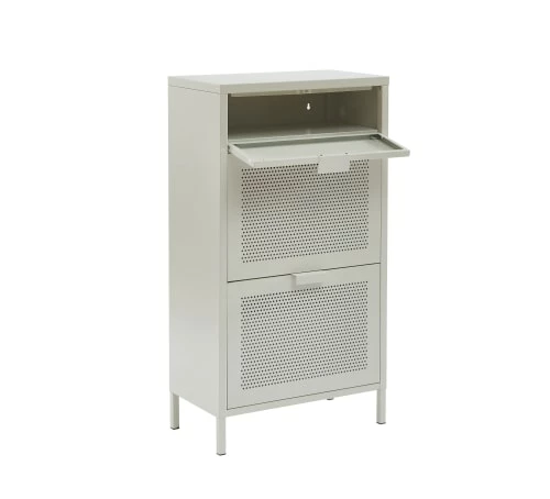 Pantone Meubles D'entrée Et à Chaussures Meuble à Chaussures Métal Beige Sable 3 Portes 8 Pantone Meubles D'entrée Et à Chaussures Meuble à Chaussures Métal Beige Sable 3 Portes – Image 6