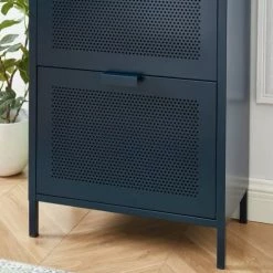 Pantone Meubles D'entrée Et à Chaussures Meuble à Chaussures Métal Bleu Nuit 3 Portes 12 Pantone Meubles D'entrée Et à Chaussures Meuble à Chaussures Métal Bleu Nuit 3 Portes -Meubles d'appoint Soldes meuble a chaussures metal bleu nuit 3 portes 4