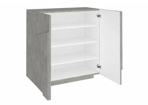 Dmora Meubles D'entrée Et à Chaussures Meuble à Chaussures Moderne Effet Bois Béton 6 Dmora Meubles D'entrée Et à Chaussures Meuble à Chaussures Moderne Effet Bois Béton – Image 4