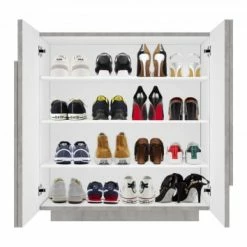 Dmora Meubles D'entrée Et à Chaussures Meuble à Chaussures Moderne Effet Bois Béton 12 Dmora Meubles D'entrée Et à Chaussures Meuble à Chaussures Moderne Effet Bois Béton -Meubles d'appoint Soldes meuble a chaussures moderne effet bois beton 4