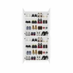 Dmora Meubles D'entrée Et à Chaussures Meuble à Chaussures Moderne Effet Bois Blanc Brillant 12 Dmora Meubles D'entrée Et à Chaussures Meuble à Chaussures Moderne Effet Bois Blanc Brillant -Meubles d'appoint Soldes meuble a chaussures moderne effet bois blanc brillant 13