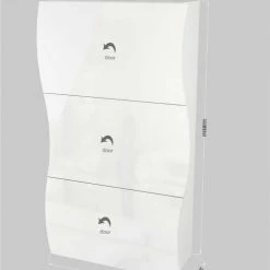 Dmora Meubles D'entrée Et à Chaussures Meuble à Chaussures Moderne Effet Bois Blanc Brillant -Meubles d'appoint Soldes meuble a chaussures moderne effet bois blanc brillant 18