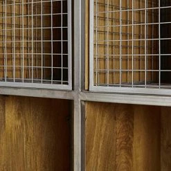 Maisons Du Monde Meubles D'entrée Et à Chaussures Meuble D'entrée 3 Portes Métal Gris Et Manguier Massif -Meubles d'appoint Soldes meuble d entree 3 portes metal gris et manguier massif 1000 13 4 165644 4