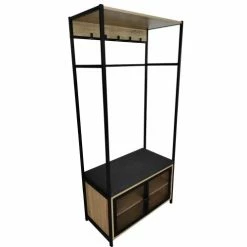 RED DECO Meubles D'entrée Et à Chaussures Meuble D'entrée Médium MDF Bois Clair H172CM -Meubles d'appoint Soldes meuble d entree medium mdf bois clair h172cm 2