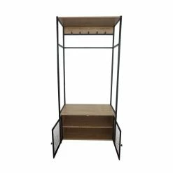 RED DECO Meubles D'entrée Et à Chaussures Meuble D'entrée Médium MDF Bois Clair H172CM -Meubles d'appoint Soldes meuble d entree medium mdf bois clair h172cm 3