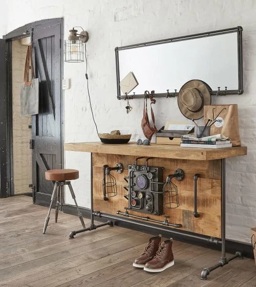 Maisons Du Monde Portemanteaux Et Patères Miroir Indus 5 Patères En Métal Noir 135x51 5 Maisons Du Monde Portemanteaux Et Patères Miroir Indus 5 Patères En Métal Noir 135x51 – Image 3