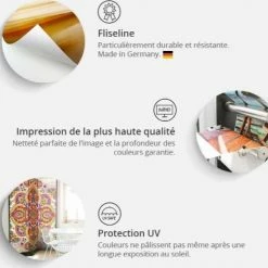 Artgeist Paravents Paravent 3 Volets Vert -Meubles d'appoint Soldes paravent 3 volets vert 2