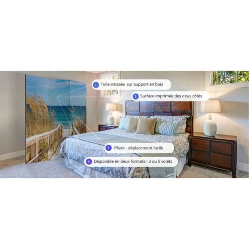 Artgeist Paravents Paravent 5 Volets Noir 7 Artgeist Paravents Paravent 5 Volets Noir – Image 5