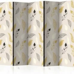 Artgeist Paravents Paravent 5 Volets Or