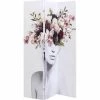 Kare Design Paravents Paravent Blanc Imprimé Femmes Et Fleurs -Meubles d'appoint Soldes paravent blanc imprime femmes et fleurs
