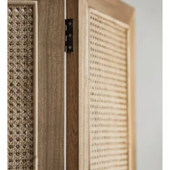 Saudara Collections Paravents Paravent Bois Et Cannage -Meubles d'appoint Soldes paravent bois et cannage 2