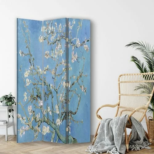 Legendarte Paravents Paravent - Cloison Amandier En Fleurs - Van Gogh Cm 110x150 (3 Volets) 4 Legendarte Paravents Paravent - Cloison Amandier En Fleurs - Van Gogh Cm 110x150 (3 Volets) – Image 2