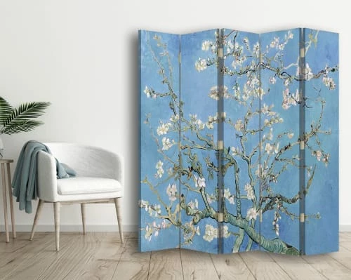 Legendarte Paravents Paravent - Cloison Amandier En Fleurs - Van Gogh Cm 180x170 (5 Volets) 5 Legendarte Paravents Paravent - Cloison Amandier En Fleurs - Van Gogh Cm 180x170 (5 Volets) – Image 3