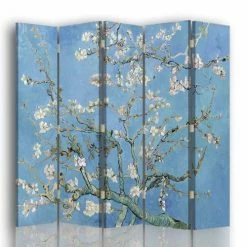 Legendarte Paravents Paravent - Cloison Amandier En Fleurs - Van Gogh Cm 180x170 (5 Volets)