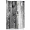 Legendarte Paravents Paravent - Cloison Black And White Wood 110x150cm (3 Volets) -Meubles d'appoint Soldes paravent cloison black and white wood 110x150cm 3 volets
