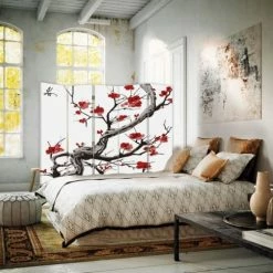 Legendarte Paravents Paravent - Cloison Cherry Blossom Cm 180x170 (5 Volets) 7 Legendarte Paravents Paravent - Cloison Cherry Blossom Cm 180x170 (5 Volets) -Meubles d'appoint Soldes paravent cloison cherry blossom cm 180x170 5 volets 1