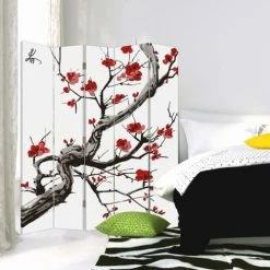 Legendarte Paravents Paravent - Cloison Cherry Blossom Cm 180x170 (5 Volets) 8 Legendarte Paravents Paravent - Cloison Cherry Blossom Cm 180x170 (5 Volets) -Meubles d'appoint Soldes paravent cloison cherry blossom cm 180x170 5 volets 2