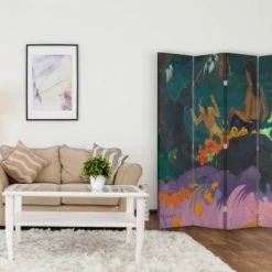 Legendarte Paravents Paravent Cloison Fatata Te Miti - Paul Gauguin 145x180cm (4 Volets) -Meubles d'appoint Soldes paravent cloison fatata te miti paul gauguin 145x180cm 4 volets 2