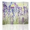 Legendarte Paravents Paravent - Cloison Lavender Watercolour Cm 180x170 (5 Volets) -Meubles d'appoint Soldes paravent cloison lavender watercolour cm 180x170 5 volets