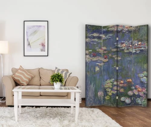 Legendarte Paravents Paravent Cloison Nymphéas - Claude Monet 145x180cm (4 Volets) 5 Legendarte Paravents Paravent Cloison Nymphéas - Claude Monet 145x180cm (4 Volets) – Image 3