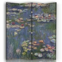 Nouveaux produits 13 Legendarte Paravents Paravent Cloison Nymphéas - Claude Monet 145x180cm (4 Volets)