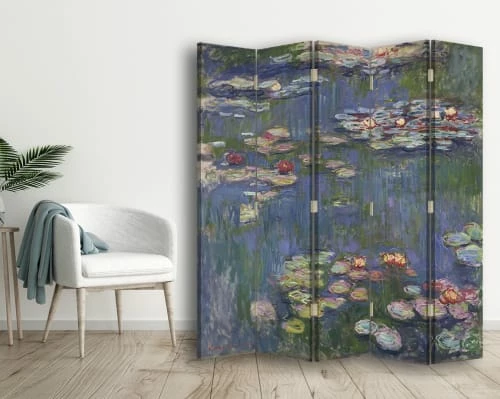 Legendarte Paravents Paravent - Cloison Nymphéas - Claude Monet Cm 180x170 (5 Volets) 5 Legendarte Paravents Paravent - Cloison Nymphéas - Claude Monet Cm 180x170 (5 Volets) – Image 3
