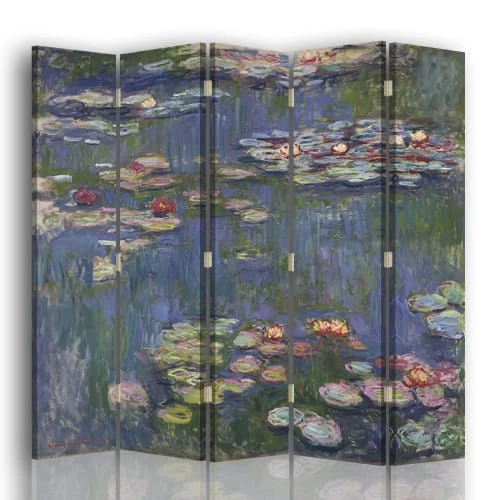 Legendarte Paravents Paravent - Cloison Nymphéas - Claude Monet Cm 180x170 (5 Volets) 3 Legendarte Paravents Paravent - Cloison Nymphéas - Claude Monet Cm 180x170 (5 Volets)