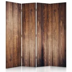 Legendarte Paravents Paravent Cloison Wood Effect 145x180cm (4 Volets)