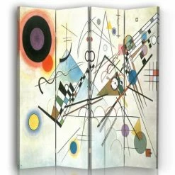 Legendarte Paravents Paravent Composition VIII - Wassily Kandinsky Cm 145x170 (4 Volets)
