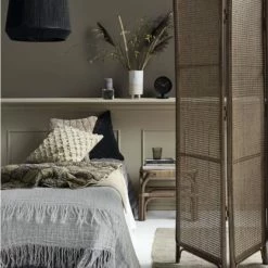 Nordal Paravents Paravent Design En Rotin Naturel -Meubles d'appoint Soldes paravent design en rotin naturel 2