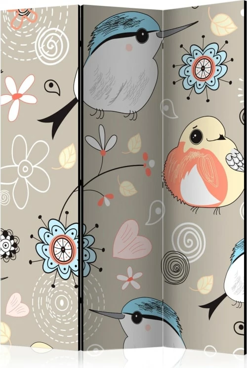 Artgeist Paravents Paravent Enfant Pattern With Birds Multicolore 135x172 3 Artgeist Paravents Paravent Enfant Pattern With Birds Multicolore 135x172